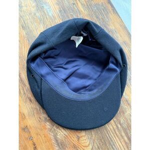 VTG L.L. Bean‎ Men's 100% Wool Newsboy Cabbie Flat Cap Hat Blue Small